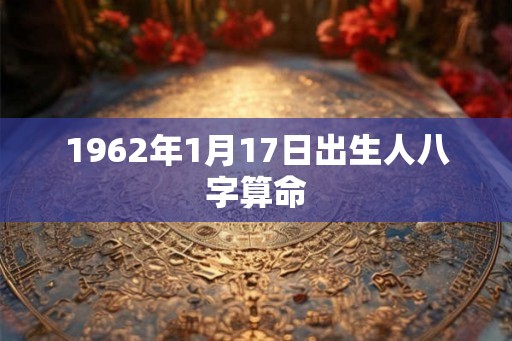 1962年1月17日出生人八字算命
