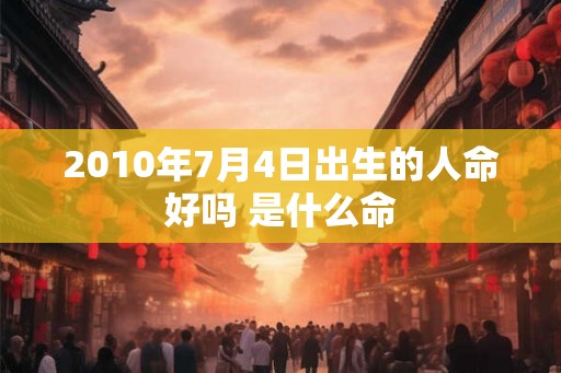 2010年7月4日出生的人命好吗 是什么命 2010年7月4日出生的人命好吗 是什么命