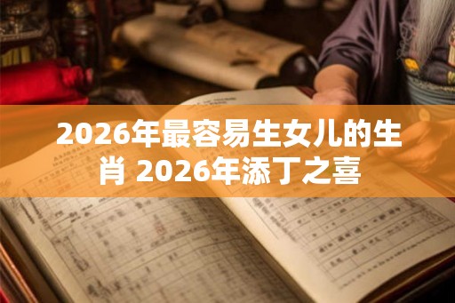 2026年最容易生女儿的生肖 2026年添丁之喜