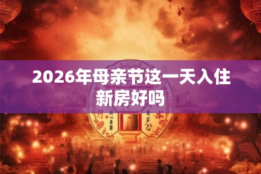 2026年母亲节这一天入住新房好吗