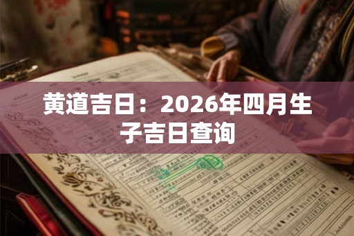 黄道吉日：2026年四月生子吉日查询