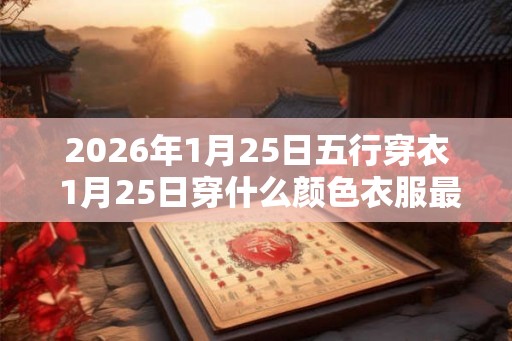 2026年1月25日五行穿衣 1月25日穿什么颜色衣服最旺运