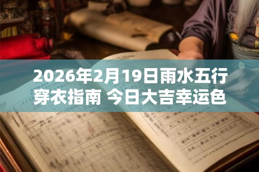 2026年2月19日雨水五行穿衣指南 今日大吉幸运色