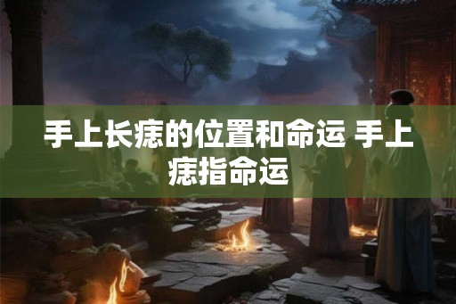 手上长痣的位置和命运 手上痣指命运