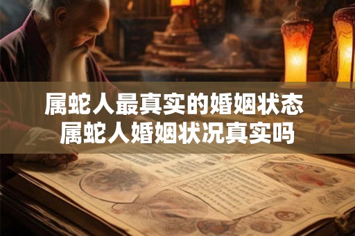属蛇人最真实的婚姻状态 属蛇人婚姻状况真实吗 属蛇人最真实的婚姻状态 属蛇人婚姻状况真实吗