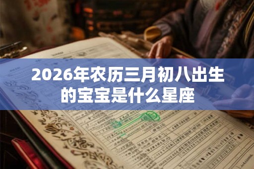 2026年农历三月初八出生的宝宝是什么星座