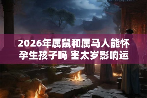 2026年属鼠和属马人能怀孕生孩子吗 害太岁影响运势