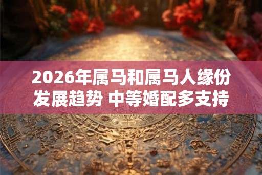 2026年属马和属马人缘份发展趋势 中等婚配多支持
