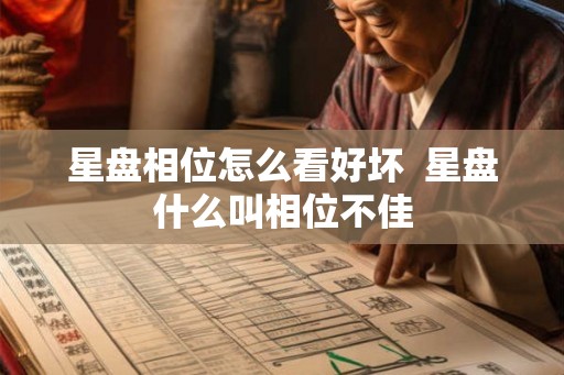 星盘相位怎么看好坏  星盘什么叫相位不佳