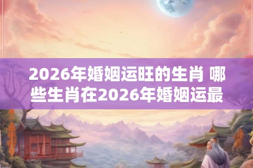 2026年婚姻运旺的生肖 哪些生肖在2026年婚姻运最旺