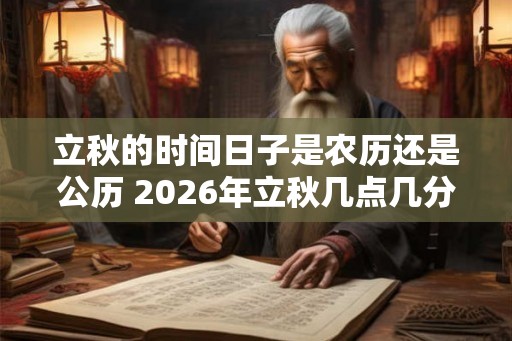 立秋的时间日子是农历还是公历 2026年立秋几点几分
