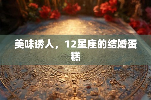 美味诱人，12星座的结婚蛋糕