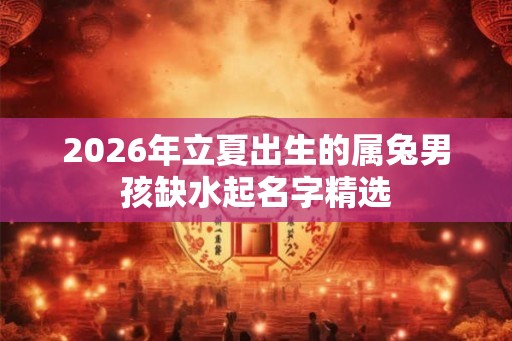 2026年立夏出生的属兔男孩缺水起名字精选 2026年立夏出生的属兔男孩缺水起名字精选
