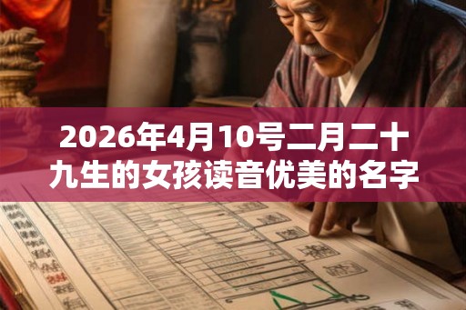 2026年4月10号二月二十九生的女孩读音优美的名字