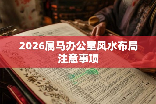 2026属马办公室风水布局注意事项 2026属马办公室风水布局注意事项
