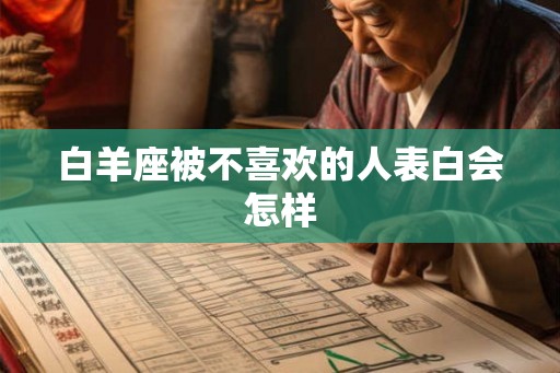 白羊座被不喜欢的人表白会怎样