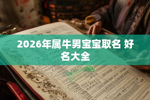 2026年属牛男宝宝取名 好名大全