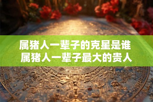 属猪人一辈子的克星是谁 属猪人一辈子最大的贵人