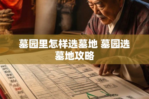 墓园里怎样选墓地 墓园选墓地攻略 墓园里怎样选墓地 墓园选墓地攻略