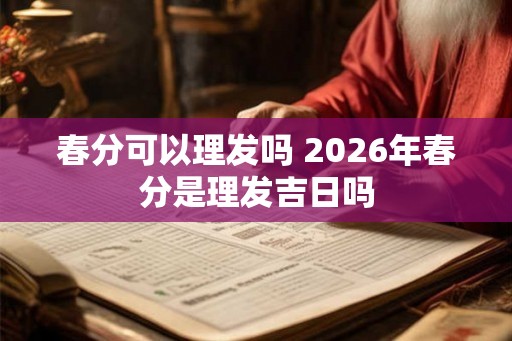 春分可以理发吗 2026年春分是理发吉日吗