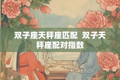 双子座天秤座匹配  双子天秤座配对指数
