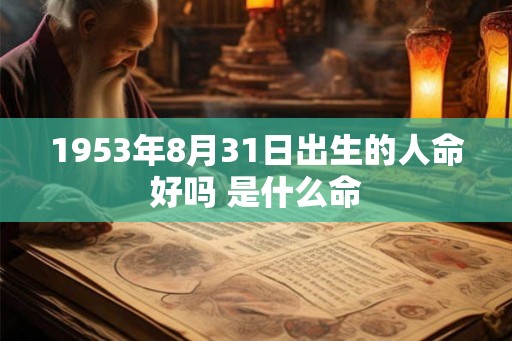 1953年8月31日出生的人命好吗 是什么命