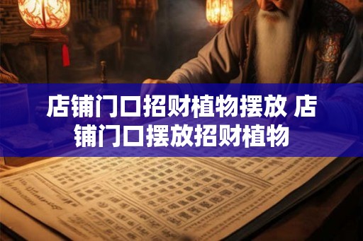店铺门口招财植物摆放 店铺门口摆放招财植物