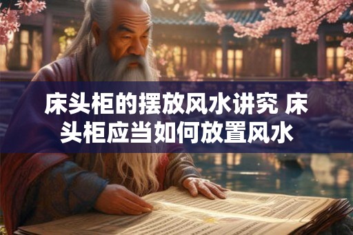 床头柜的摆放风水讲究 床头柜应当如何放置风水 床头柜的摆放风水讲究 床头柜应当如何放置风水