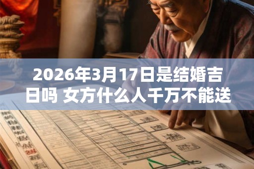 2026年3月17日是结婚吉日吗 女方什么人千万不能送亲