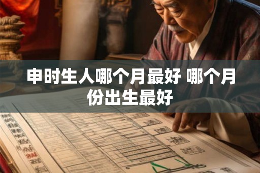 申时生人哪个月最好 哪个月份出生最好