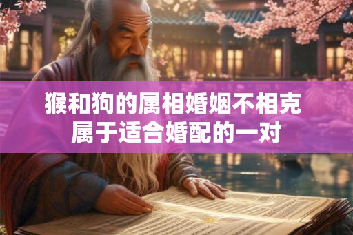 猴和狗的属相婚姻不相克 属于适合婚配的一对