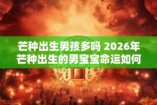 芒种出生男孩多吗 2026年芒种出生的男宝宝命运如何