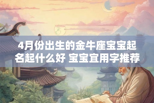 4月份出生的金牛座宝宝起名起什么好 宝宝宜用字推荐