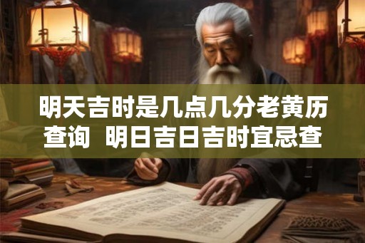 明天吉时是几点几分老黄历查询  明日吉日吉时宜忌查询