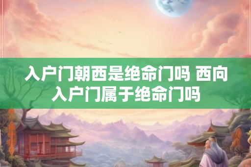 入户门朝西是绝命门吗 西向入户门属于绝命门吗