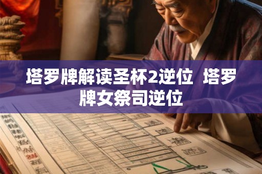 塔罗牌解读圣杯2逆位  塔罗牌女祭司逆位