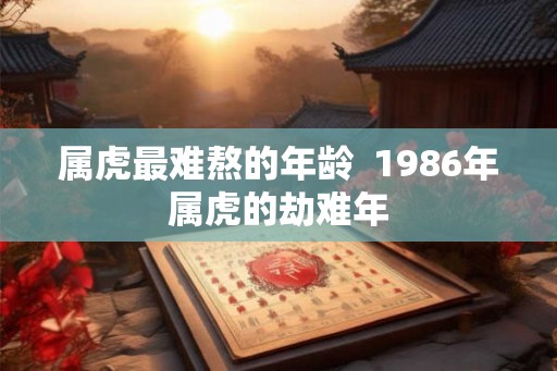 属虎最难熬的年龄  1986年属虎的劫难年