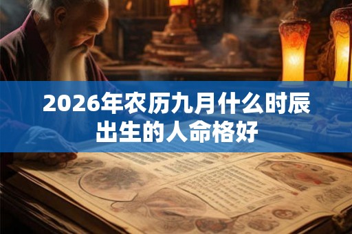 2026年农历九月什么时辰出生的人命格好