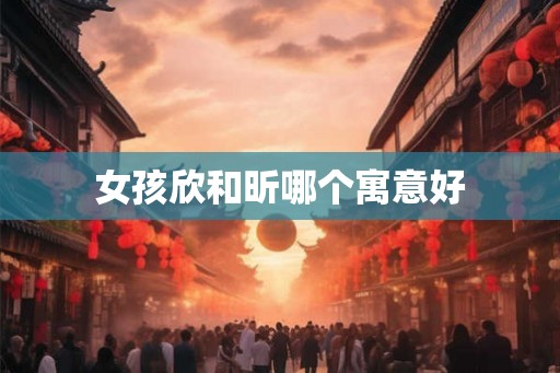 女孩欣和昕哪个寓意好 女孩欣和昕哪个寓意好