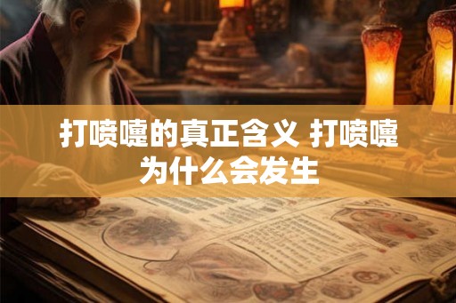 打喷嚏的真正含义 打喷嚏为什么会发生 打喷嚏的真正含义 打喷嚏为什么会发生