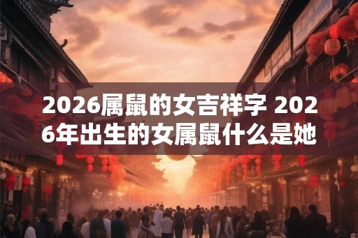 2026属鼠的女吉祥字 2026年出生的女属鼠什么是她们的吉祥字 2026属鼠的女吉祥字 2026年出生的女属鼠什么是她们的吉祥字