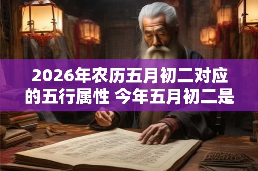 2026年农历五月初二对应的五行属性 今年五月初二是几月几号