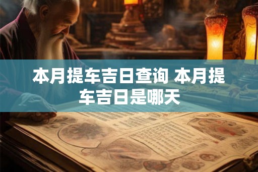 本月提车吉日查询 本月提车吉日是哪天