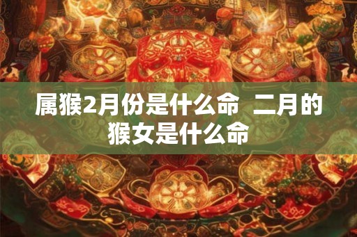 属猴2月份是什么命 二月的猴女是什么命 属猴2月份是什么命 二月的猴女是什么命