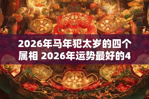 2026年马年犯太岁的四个属相 2026年运势最好的4生肖