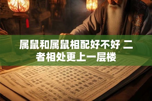 属鼠和属鼠相配好不好 二者相处更上一层楼