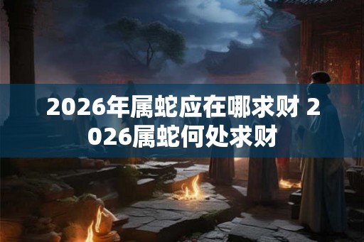 2026年属蛇应在哪求财 2026属蛇何处求财