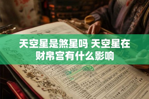 天空星是煞星吗 天空星在财帛宫有什么影响