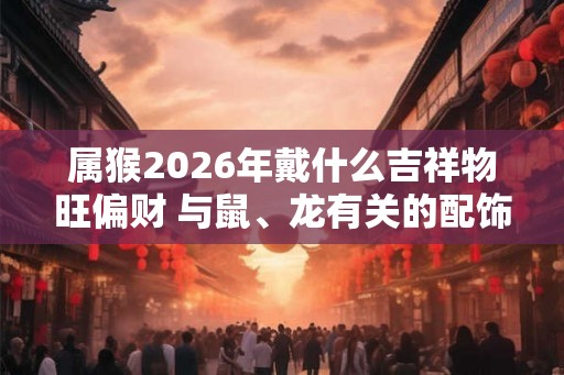 属猴2026年戴什么吉祥物旺偏财 与鼠、龙有关的配饰