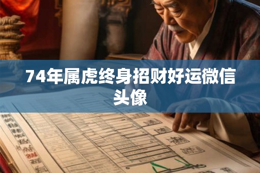 74年属虎终身招财好运微信头像 74年属虎终身招财好运微信头像